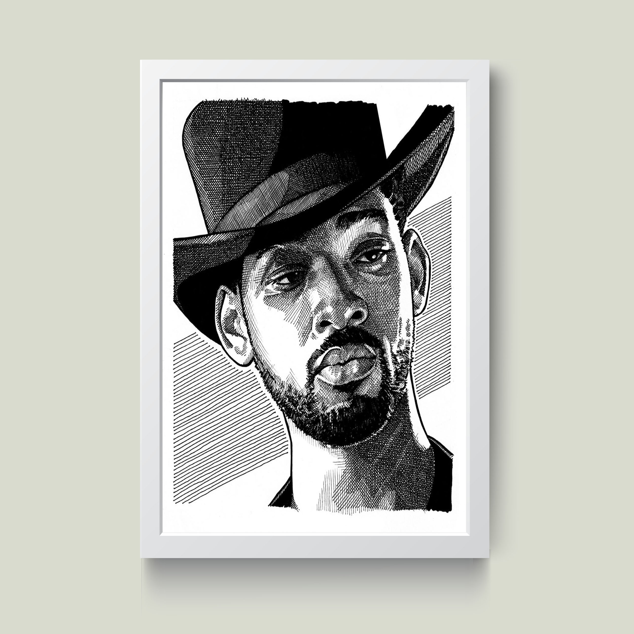 تابلو مدل مینیمال ویل اسمیت Will Smith کد S2624w