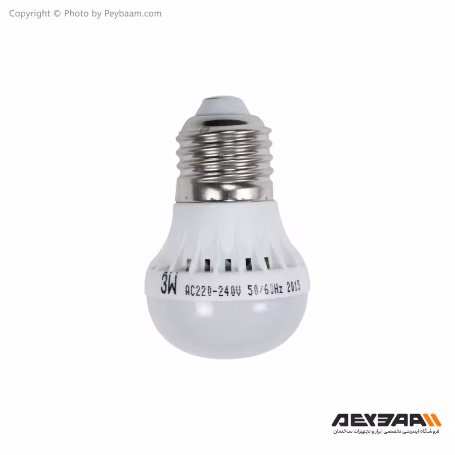 لامپ ال ای دی حبابی 3 وات LED پایه E27