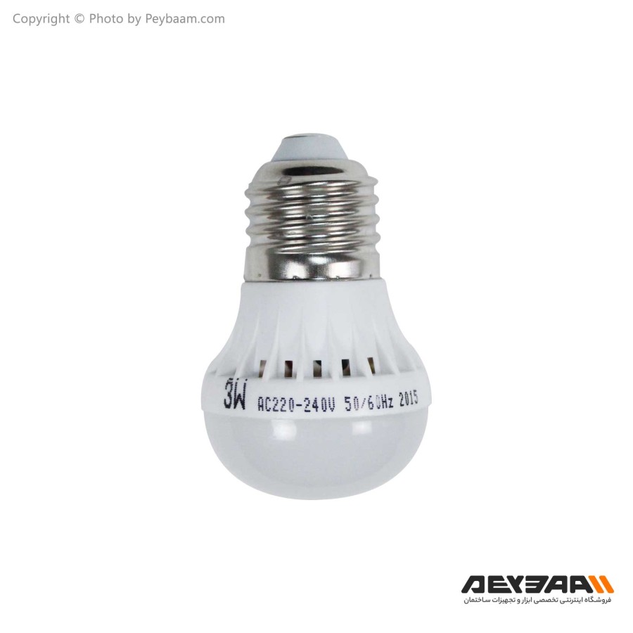 لامپ ال ای دی حبابی 3 وات LED پایه E27