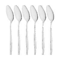 قاشق غذا خوری مدل موج بسته 6 عددی