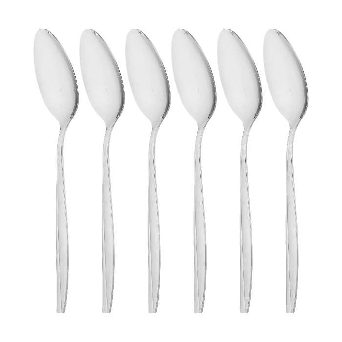 قاشق غذا خوری مدل موج بسته 6 عددی