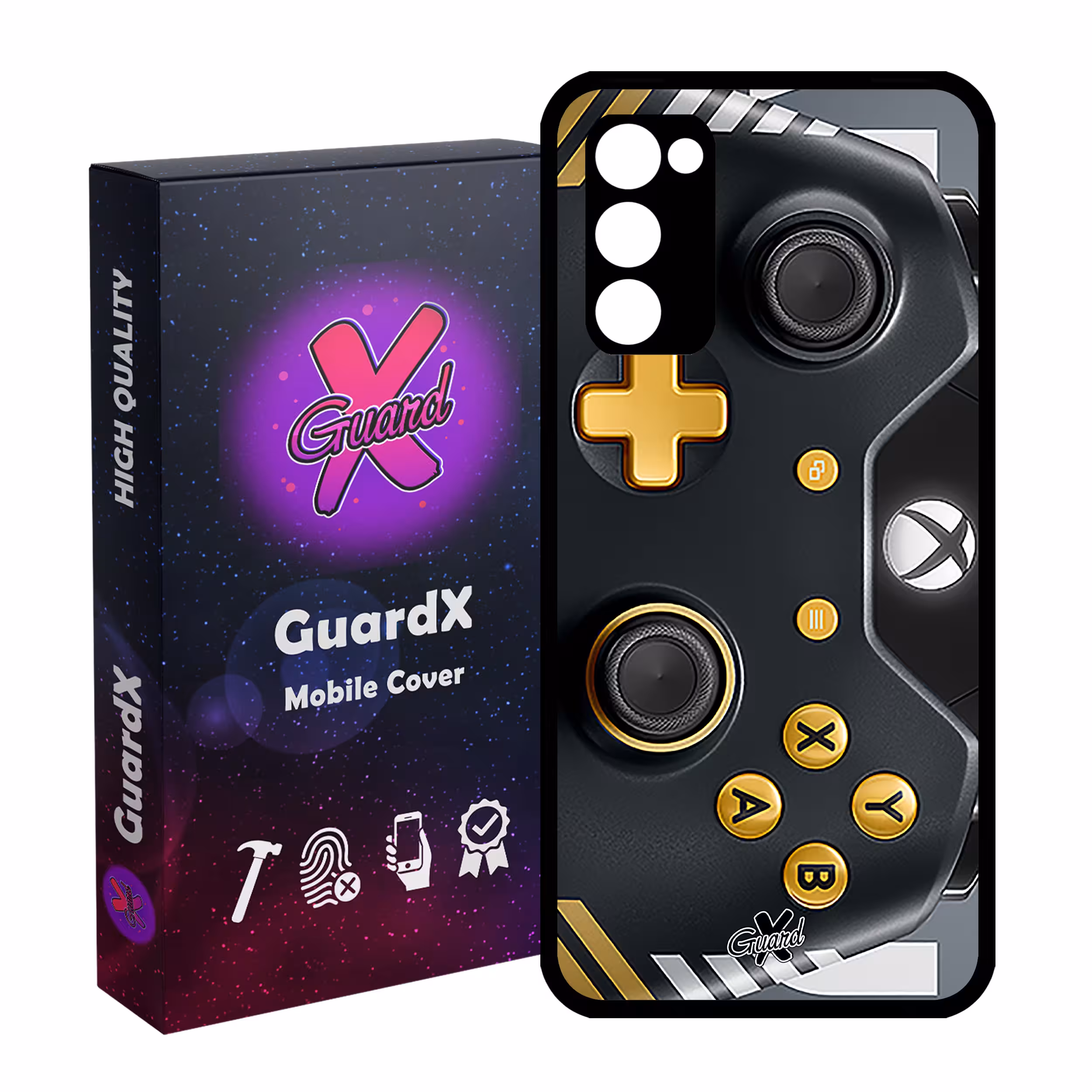 کاور گارد ایکس طرح XBox Conroller مدل Glass10090 مناسب برای گوشی موبایل سامسونگ Galaxy S20 FE