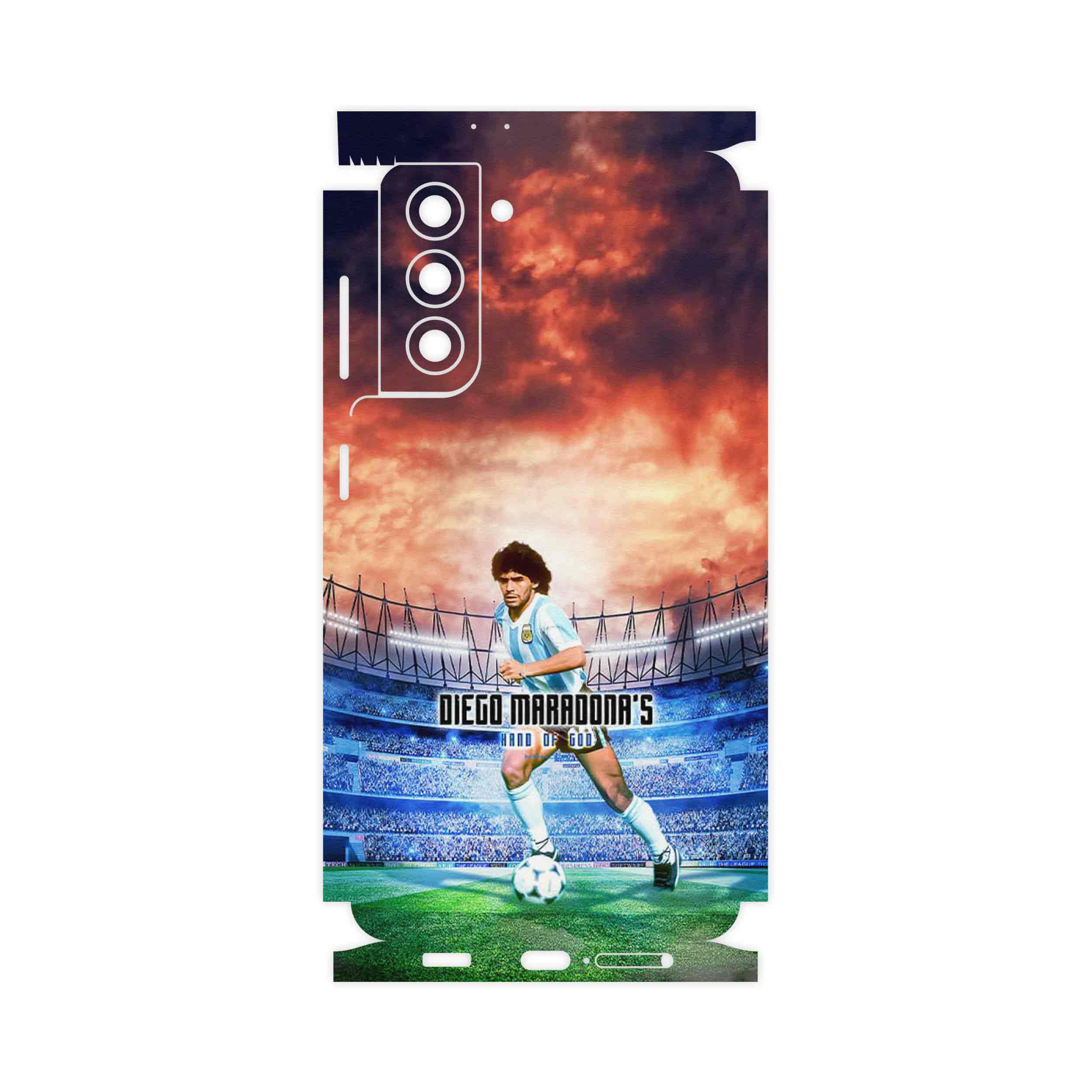 برچسب پوششی ماهوت مدل Diego Maradona-FullSkin مناسب برای گوشی موبایل سامسونگ Galaxy S21 5G