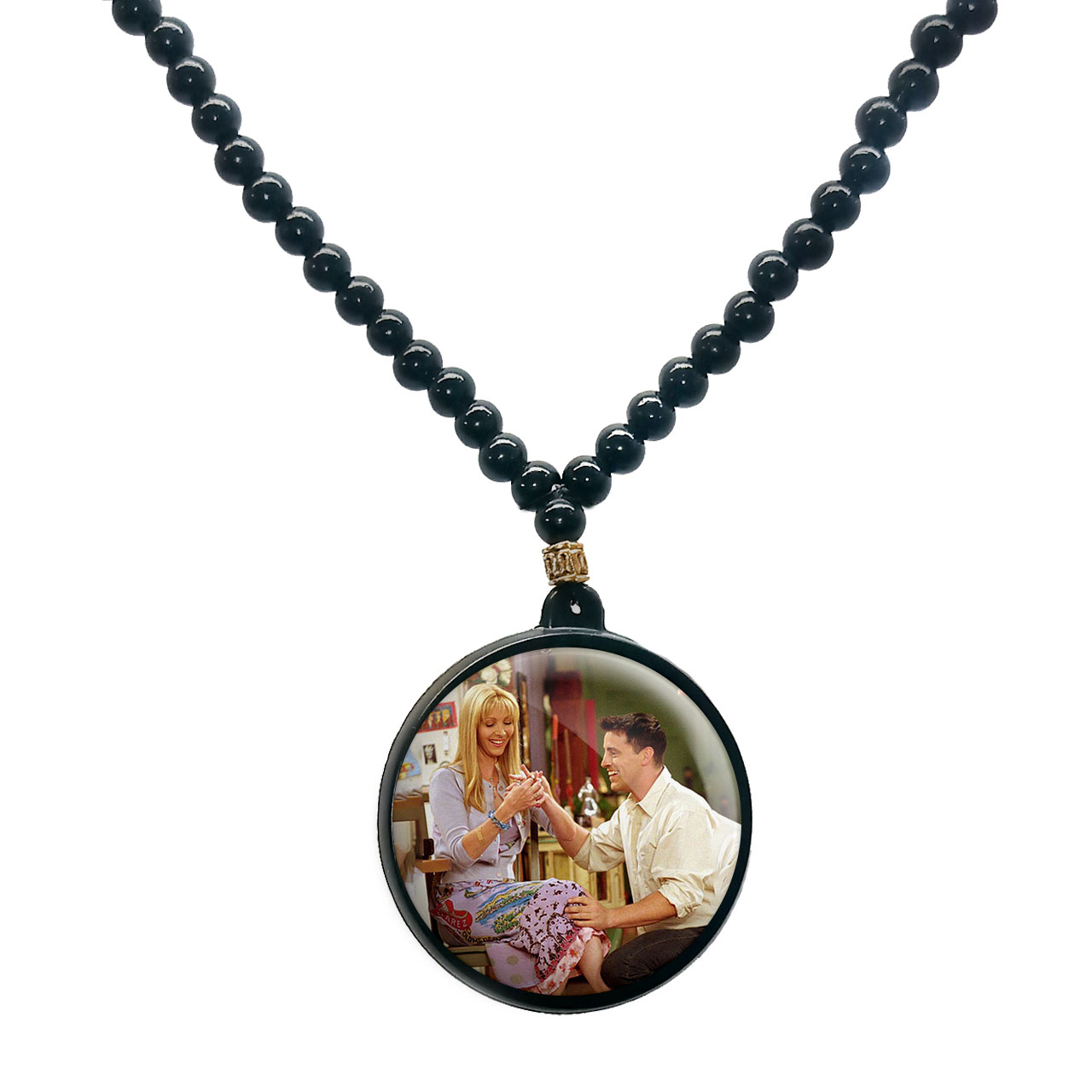 گردنبند پرمانه طرح فرندز کد pmd.18837 مدل دو طرفه