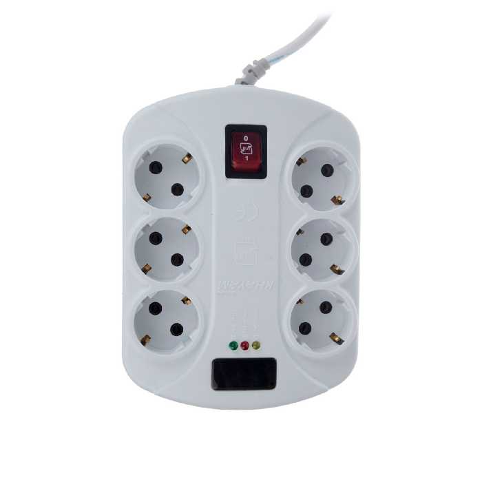 محافظ ولتاژ خیام الکتریک مدل 6 خانه