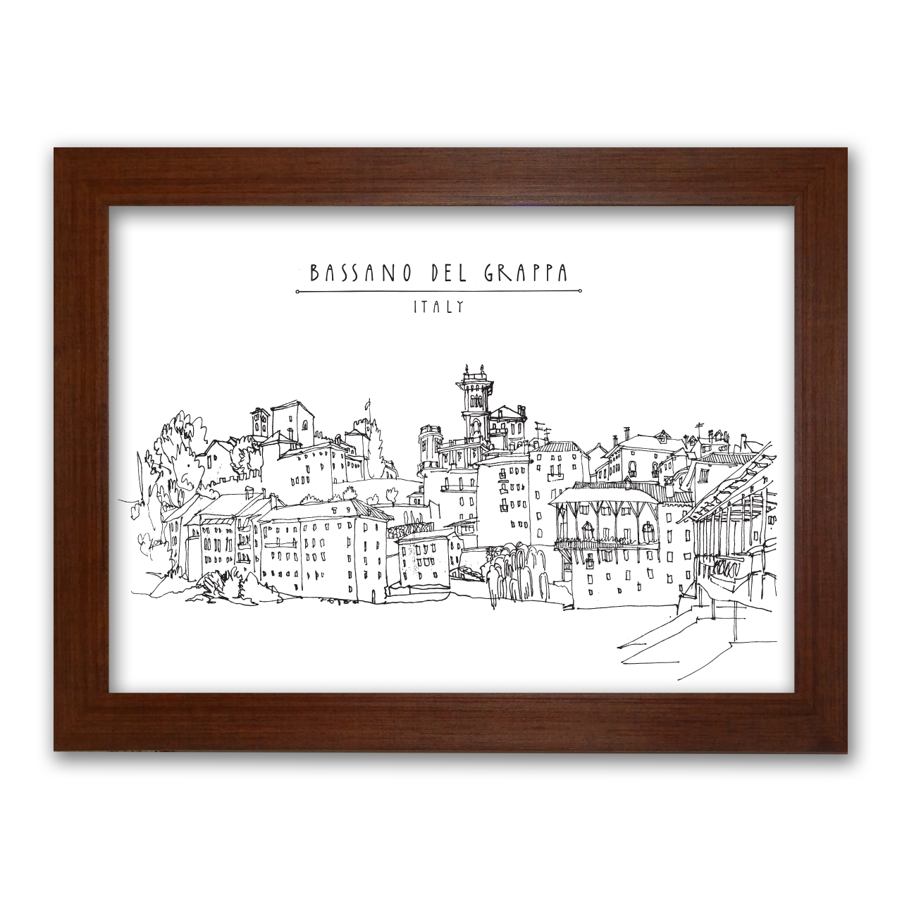 تابلو هیلما گالری مدل HAP1706 BROWN