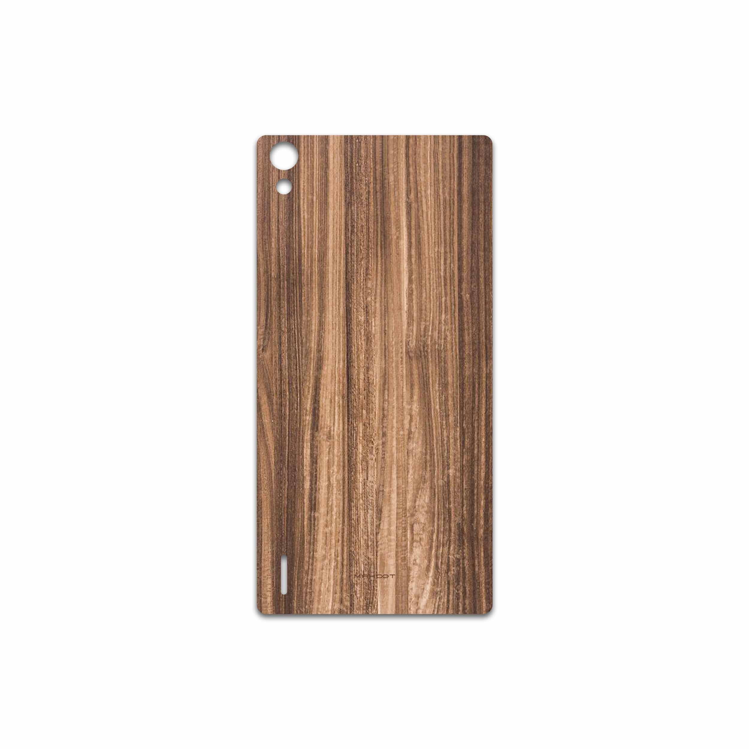 برچسب پوششی ماهوت مدل Light Walnut Wood مناسب برای گوشی موبایل هوآوی Ascend P7
