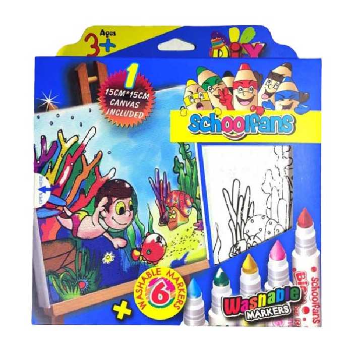 ماژیک رنگ آمیزی 6 رنگ اسکول فنس کد 15