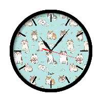 ساعت دیواری راویتا طرح گربه کد 1316