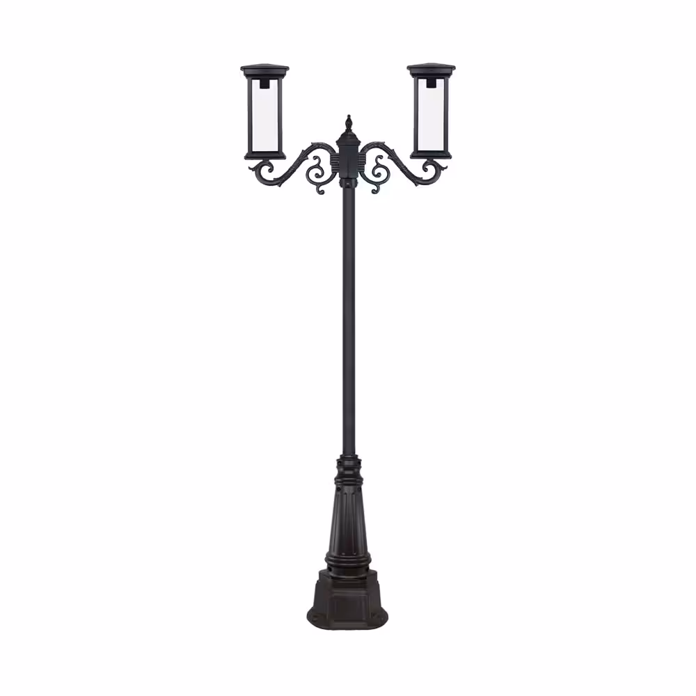 چراغ دو شاخه پارکی و حیاطی بیتانور مدل درتا بلند کد 482222B-96202