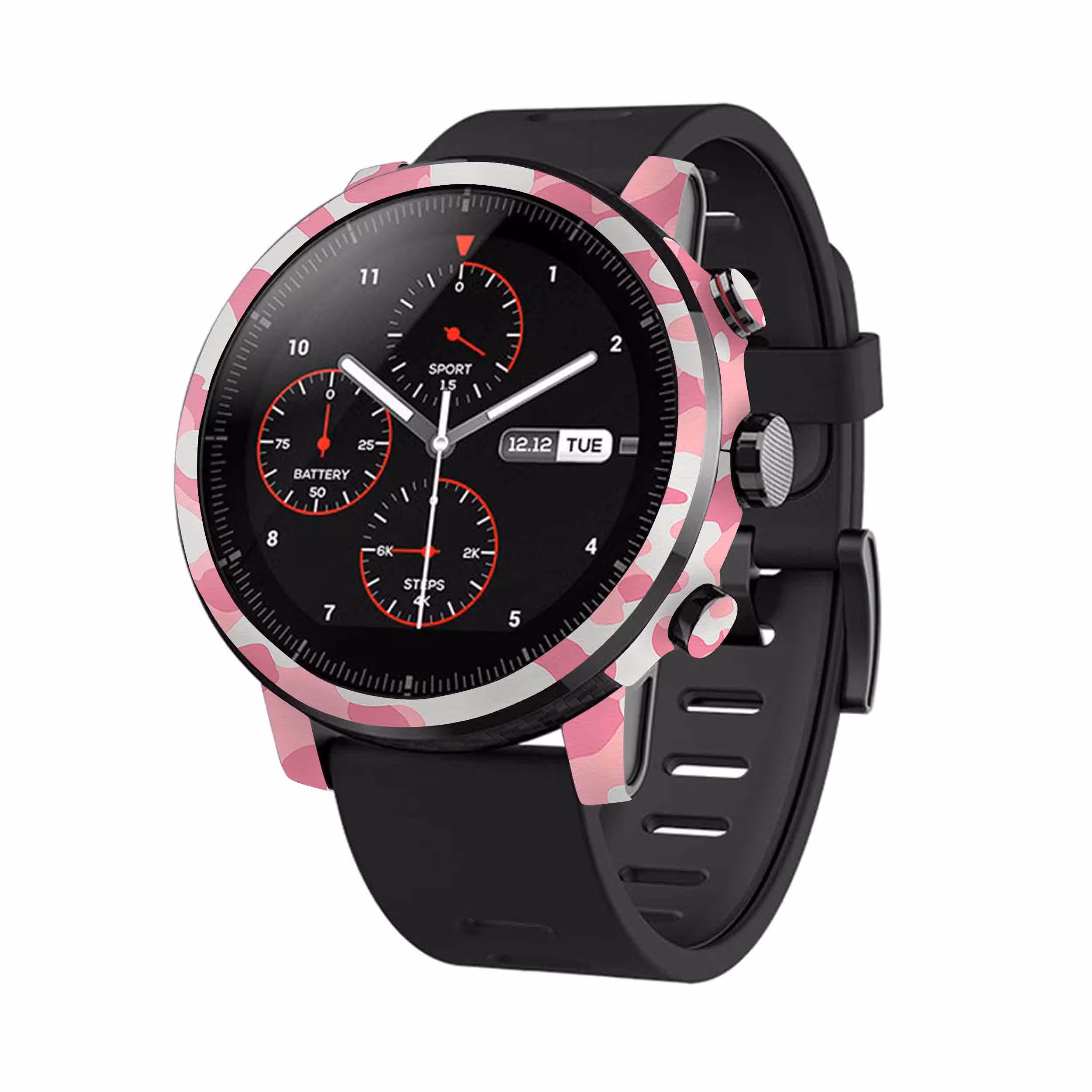 برچسب ماهوت طرح Army Pink مناسب برای ساعت هوشمند شیایومی Amazfit Stratos
