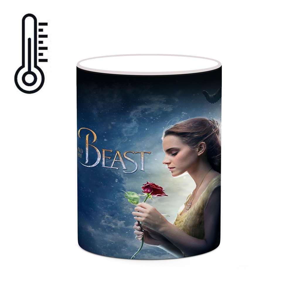 ماگ حرارتی کاکتی طرح کارتون Beauty And The Beast مدل mgh22285