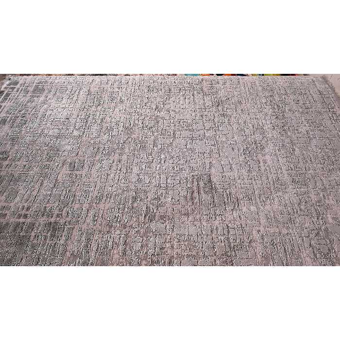 فرش ماشینی زمرد مشهد طرح پتینه کد TA125 زمینه طوسی