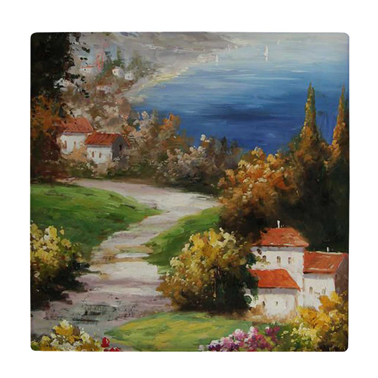 زیر لیوانی طرح دهکده مدیترانه ای کد    3285763_775