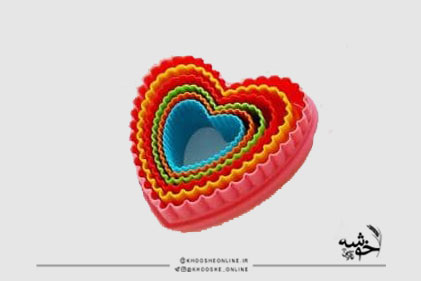 کاتر برش قلب دالبر رنگی