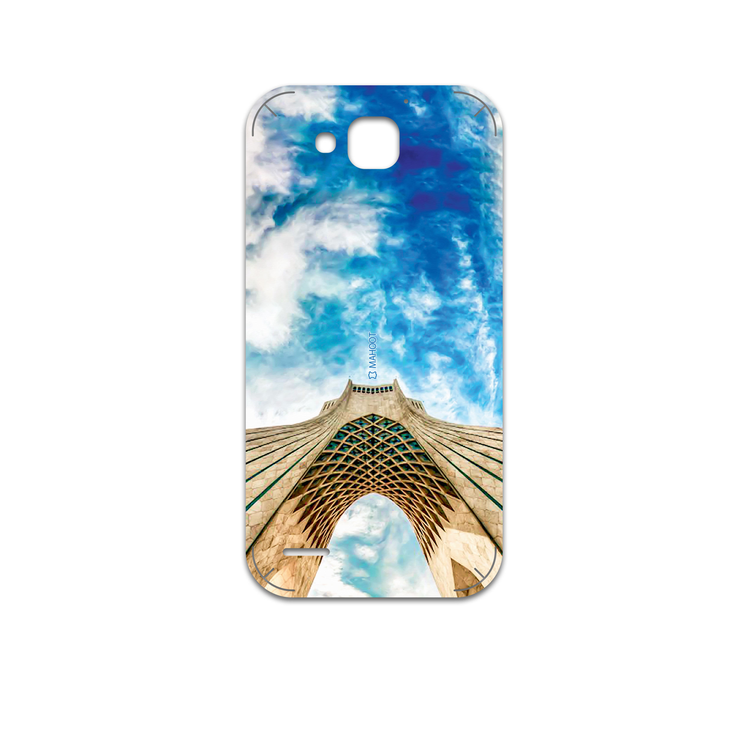 برچسب پوششی ماهوت مدل AZADI-Tower مناسب برای گوشی موبایل آنر 3X G750