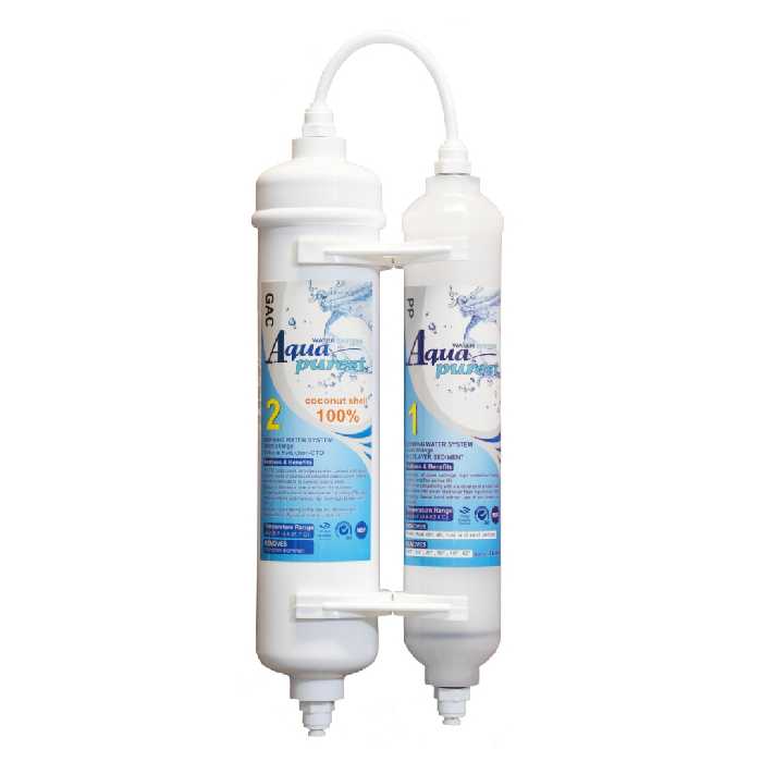فیلتر یخچال ساید بای ساید آکوا پیورست مدل GAC-PP 2500G مجموعه 2 عددی