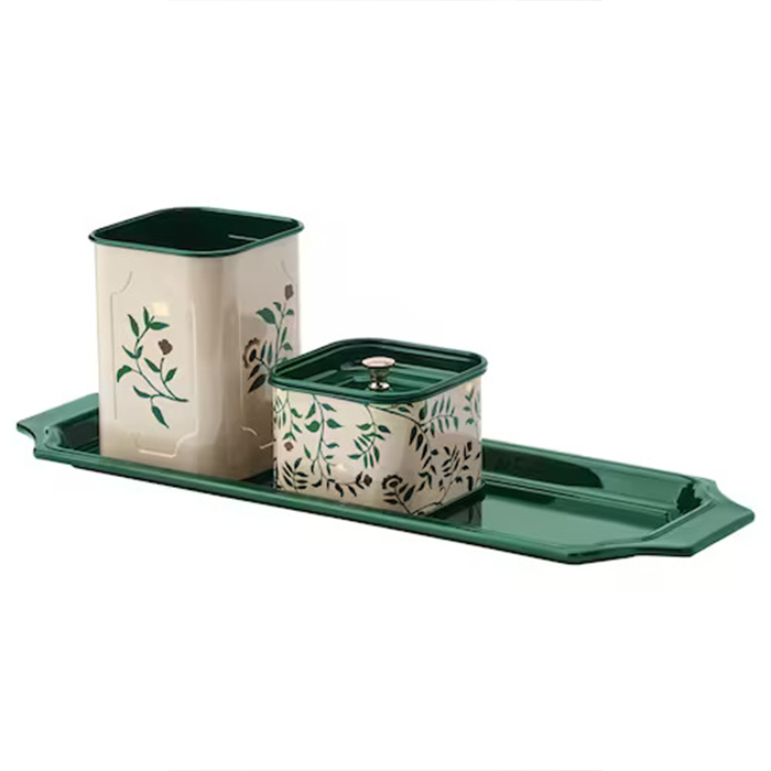 جعبه دکوری ایکیا مدل 651 مجموعه 2 عددی به همراه سینی