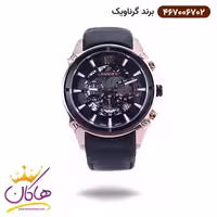 ساعت گرناویک مردانه بند چرم مشکی کرنوگراف 467006702