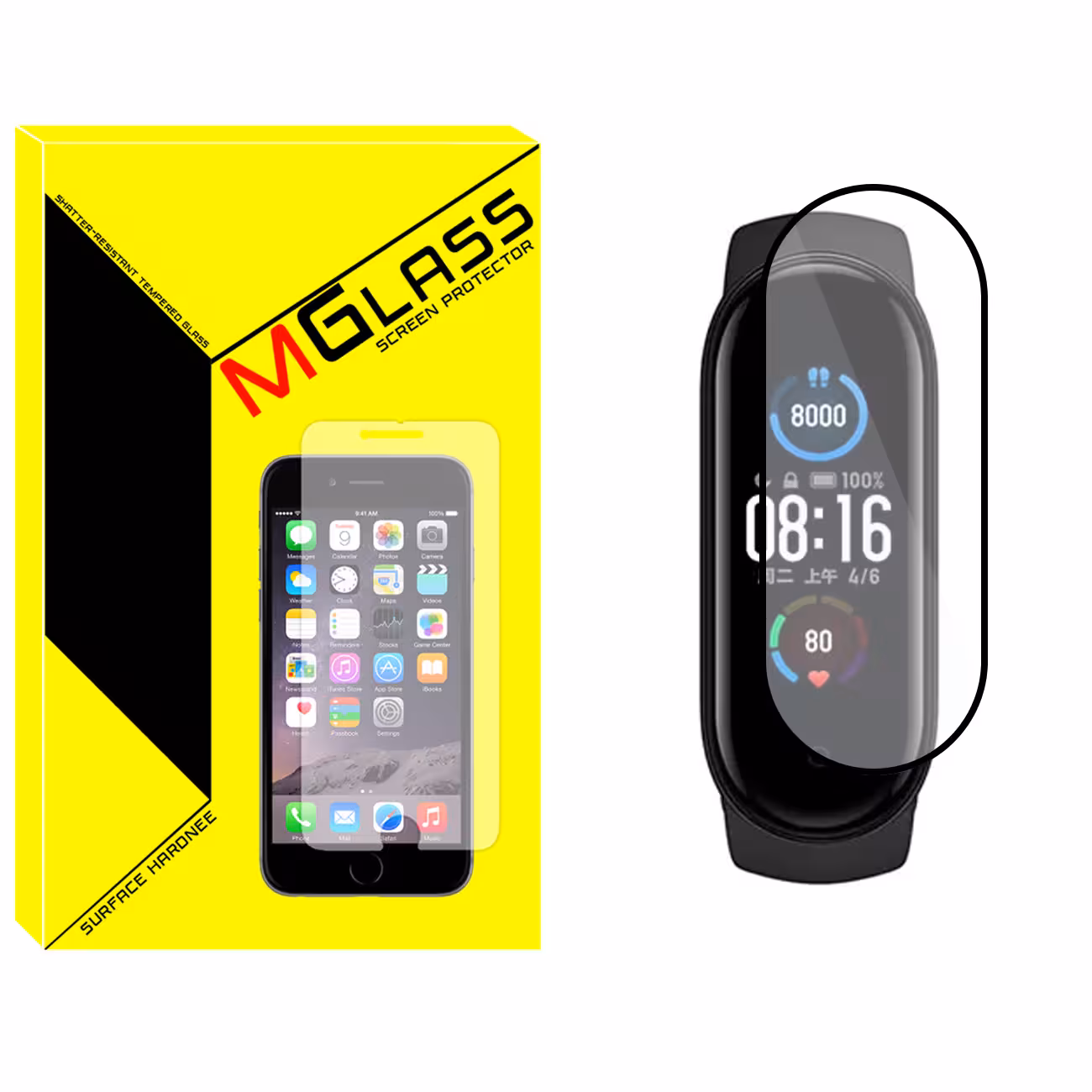 محافظ صفحه نمایش نانو ام گلس مدل NMG مناسب برای ساعت هوشمند شیائومی Mi Band 5
