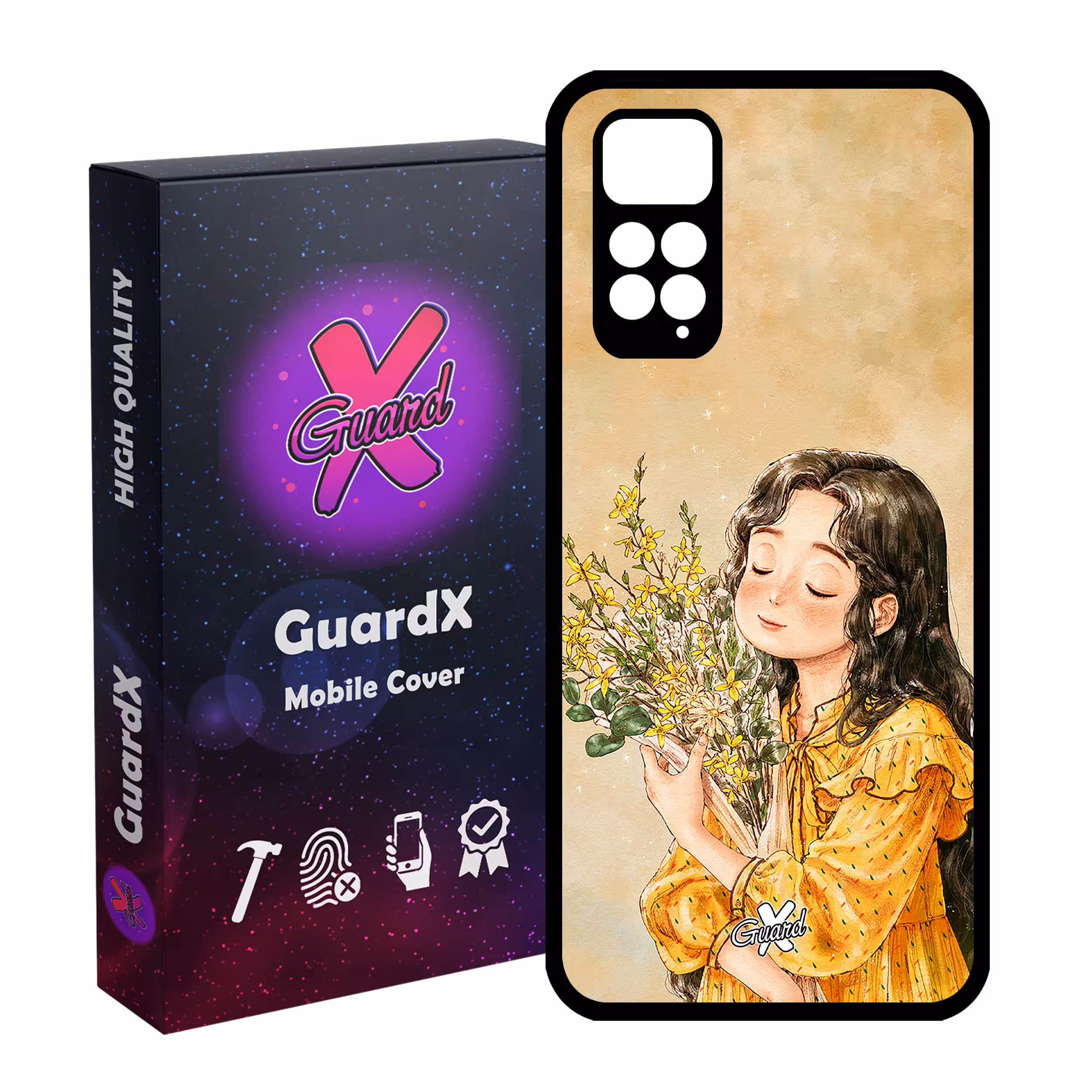 کاور گارد ایکس طرح دختر مدل Glass10232 مناسب برای گوشی موبایل شیائومی Redmi Note 11S/ Note 11 4G