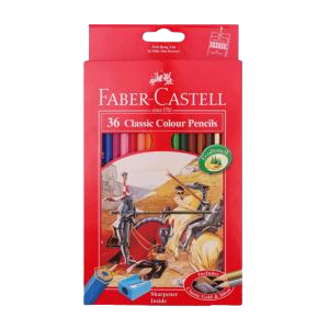 مداد رنگی 36 رنگ مقوایی فابرکاستل مدل کلاسیک