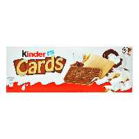 بیسکوییت با مغز شکلات 5 جفت کیندر کاردز - kinder