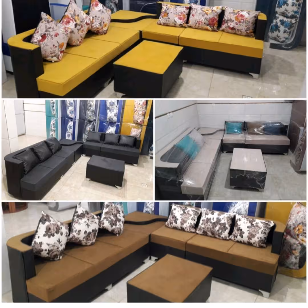 مبل ال کنج راحتی  باکلاس  برای ویلا 