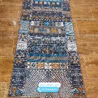 کناره گلیم متری وینتیج ( آبی قهوه ای)