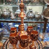سرویس تنگ و جام حکاکی روی مس