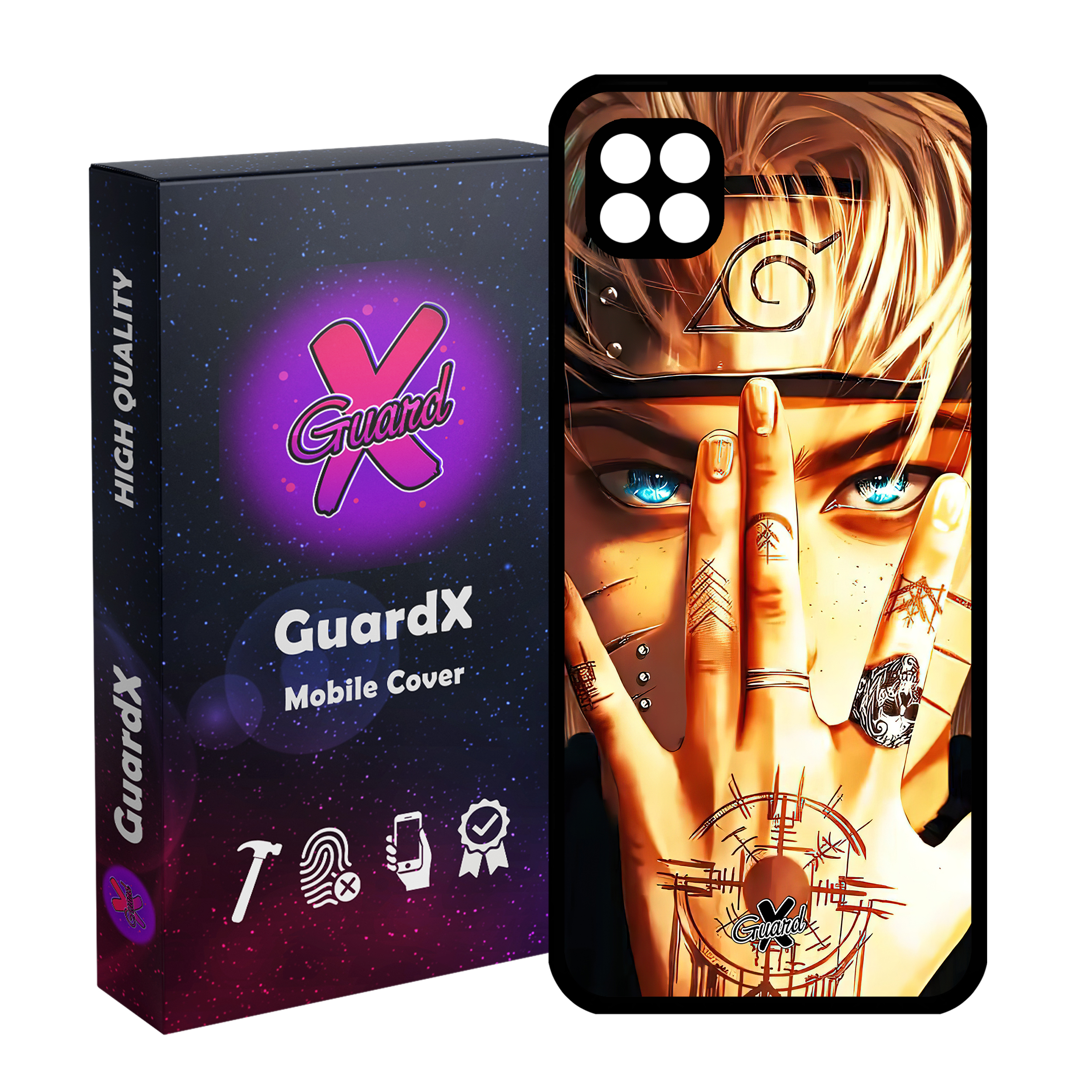 کاور گارد ایکس طرح Naruto Anime مدل Glass10452 مناسب برای گوشی موبایل سامسونگ Galaxy A22 5G