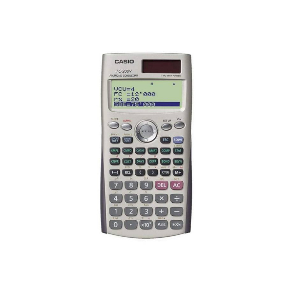 ماشین حساب مالی کاسیو مدل Fc-200v