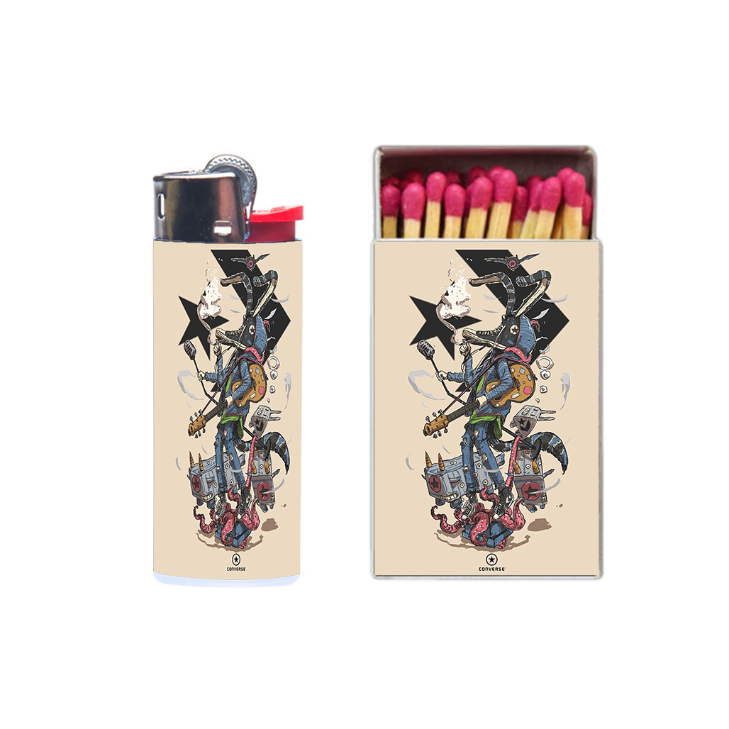 فندک مدل موزیک  کد 851 به همراه کبریت