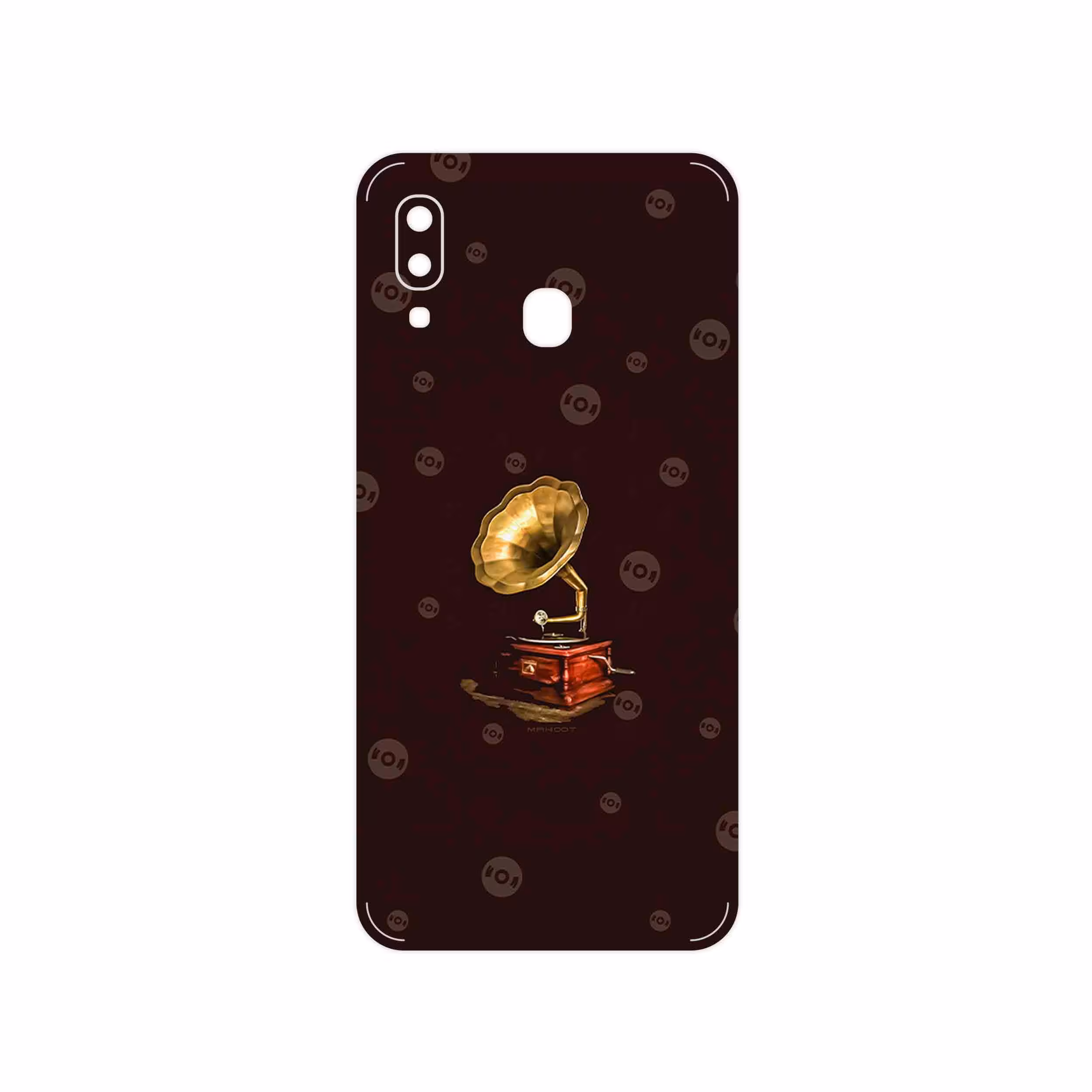برچسب پوششی ماهوت مدل Gramophone Nostalgia مناسب برای گوشی موبایل سامسونگ Galaxy A30