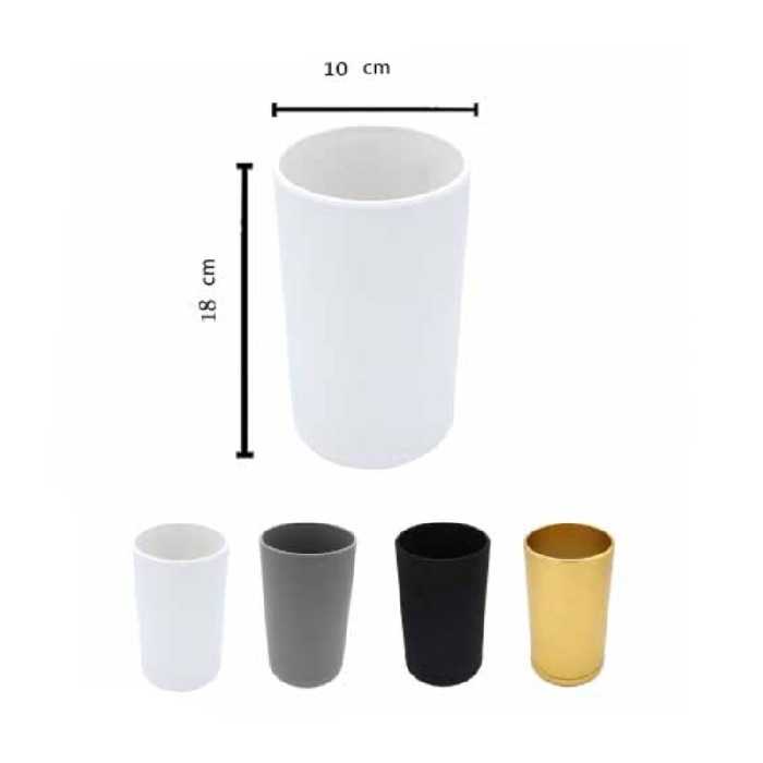 گلدان بلند سایز 10  ( مدل استوانه ای میکا پک 3 تایی بلندی18 )