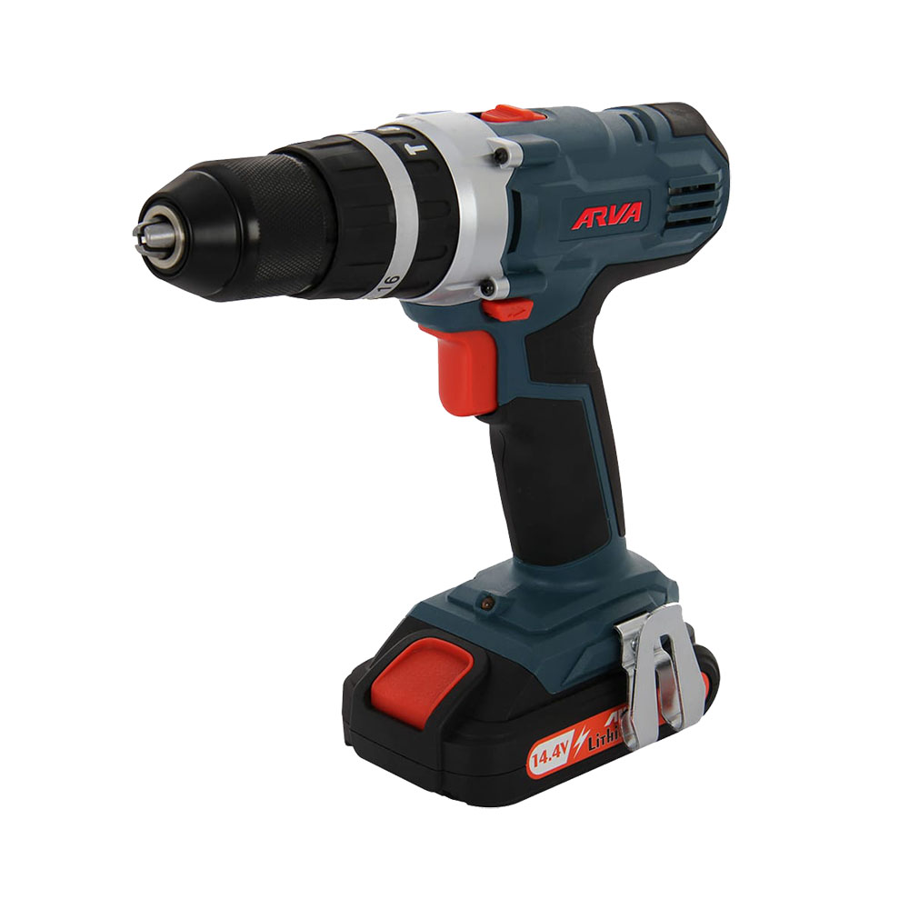 دریل پیچ گوشتی شارژی چکشی 14.4 ولت آروا مدل ۵۸۱۳