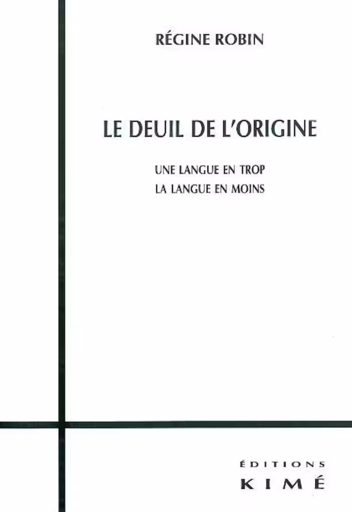 خرید و دانلود نسخه کامل کتاب LE DEUIL DE L'ORIGINE: Une langue en trop, une langue en moins (Détours littéraires) (French Edition) -   PDF