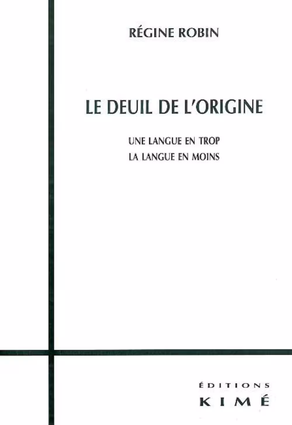خرید و دانلود نسخه کامل کتاب LE DEUIL DE L'ORIGINE: Une langue en trop, une langue en moins (Détours littéraires) (French Edition) -   PDF