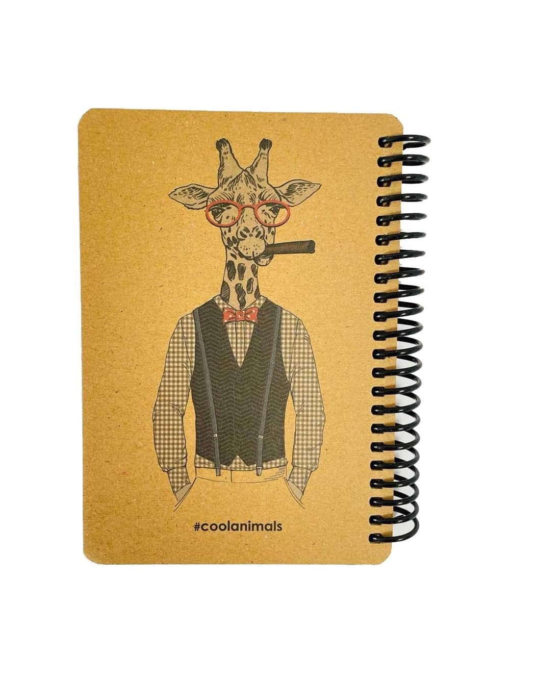 دفتر دات نوت حیوانات خونسرد طرح زرافه سایز A5