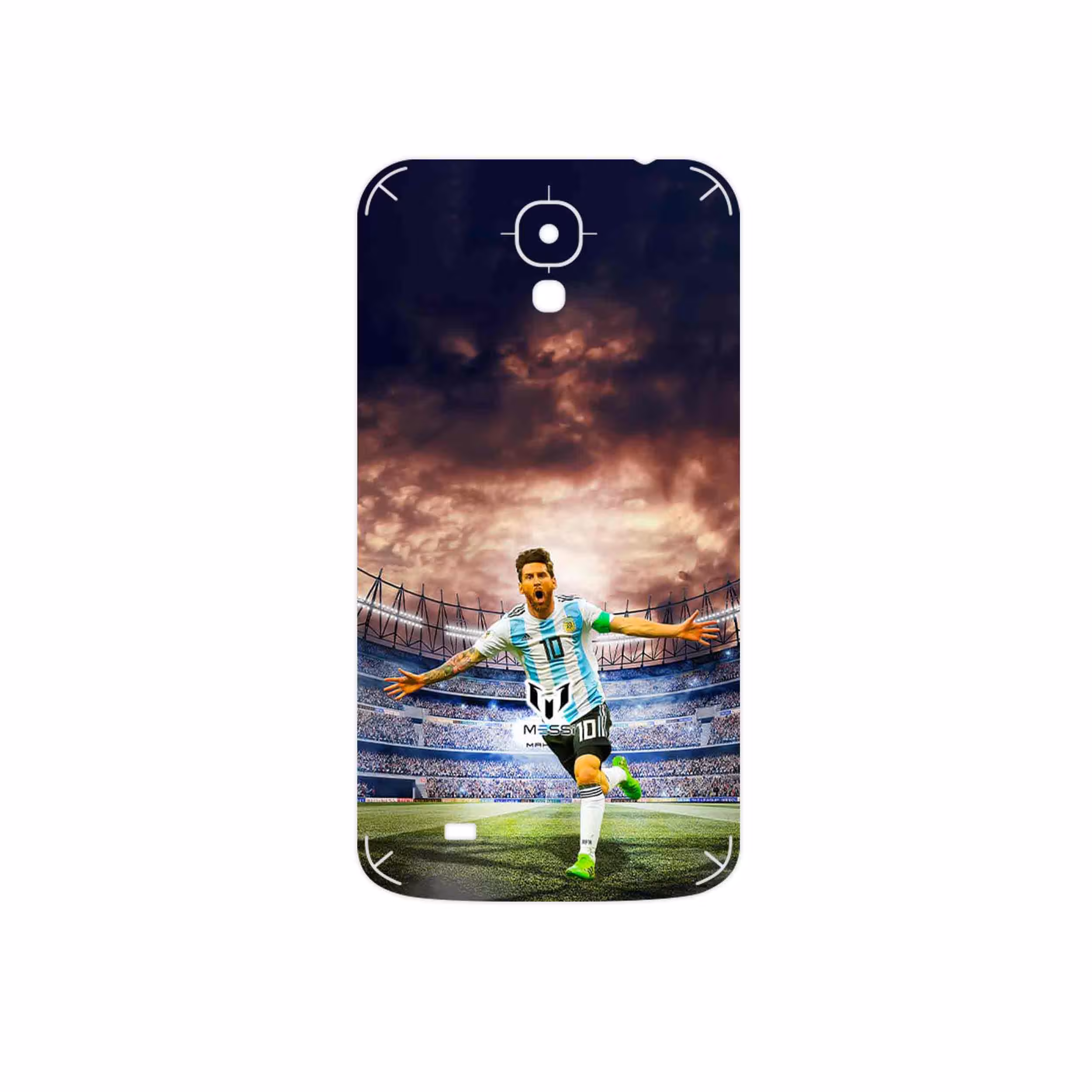 برچسب پوششی ماهوت مدل Lionel Messi 2 مناسب برای گوشی موبایل سامسونگ Galaxy Mega 6.3 I9200
