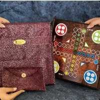 9 بازی چوبی با کیف چرمی