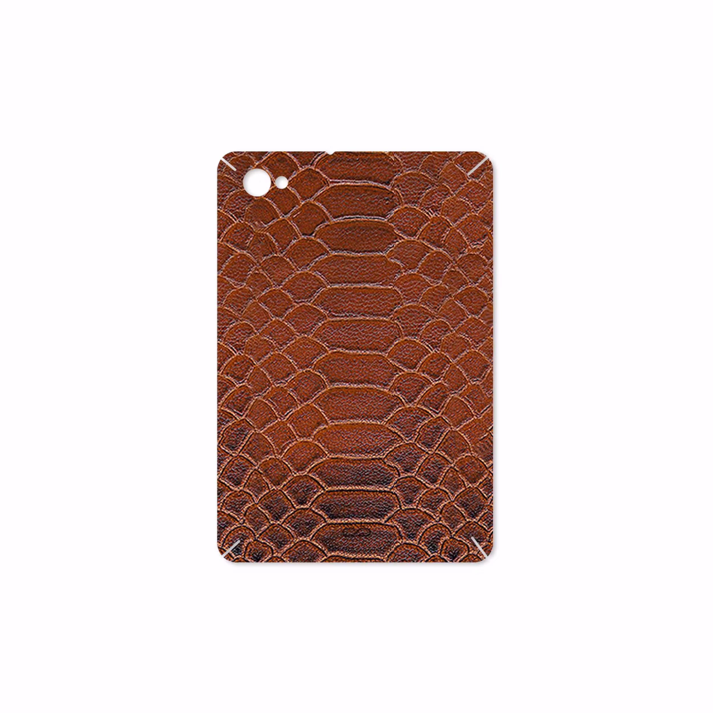 برچسب پوششی ماهوت مدل Brown-Snake-Leather مناسب برای تبلت سامسونگ Galaxy Tab 7.7 2011 P6800