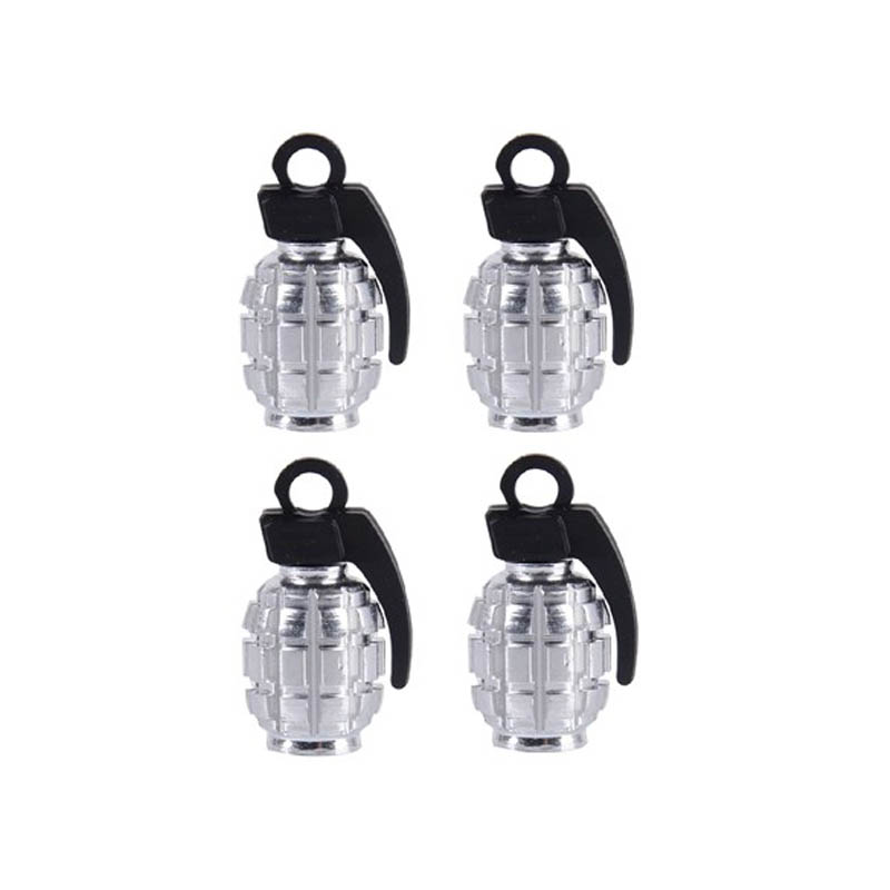 سروالف لاستیک خودرو طرح نارنجک کد SLV5214 مجموعه 4 عددی