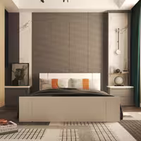 تخت خواب دو نفره اعیان مدل FH319 سایز 160x200 سانتی متر