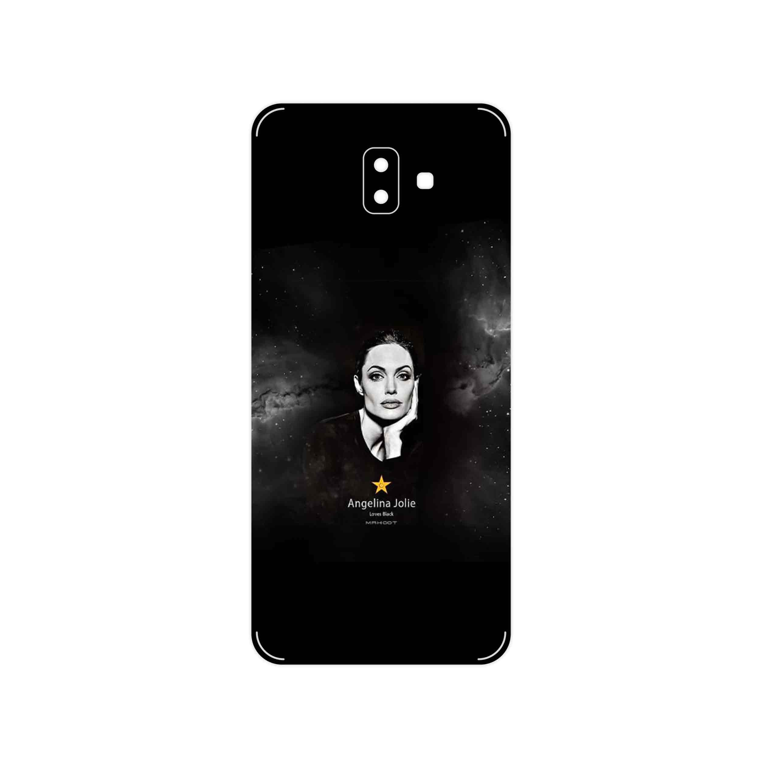 برچسب پوششی ماهوت مدل Angelina Jolie مناسب برای گوشی موبایل سامسونگ Galaxy J6 Plus