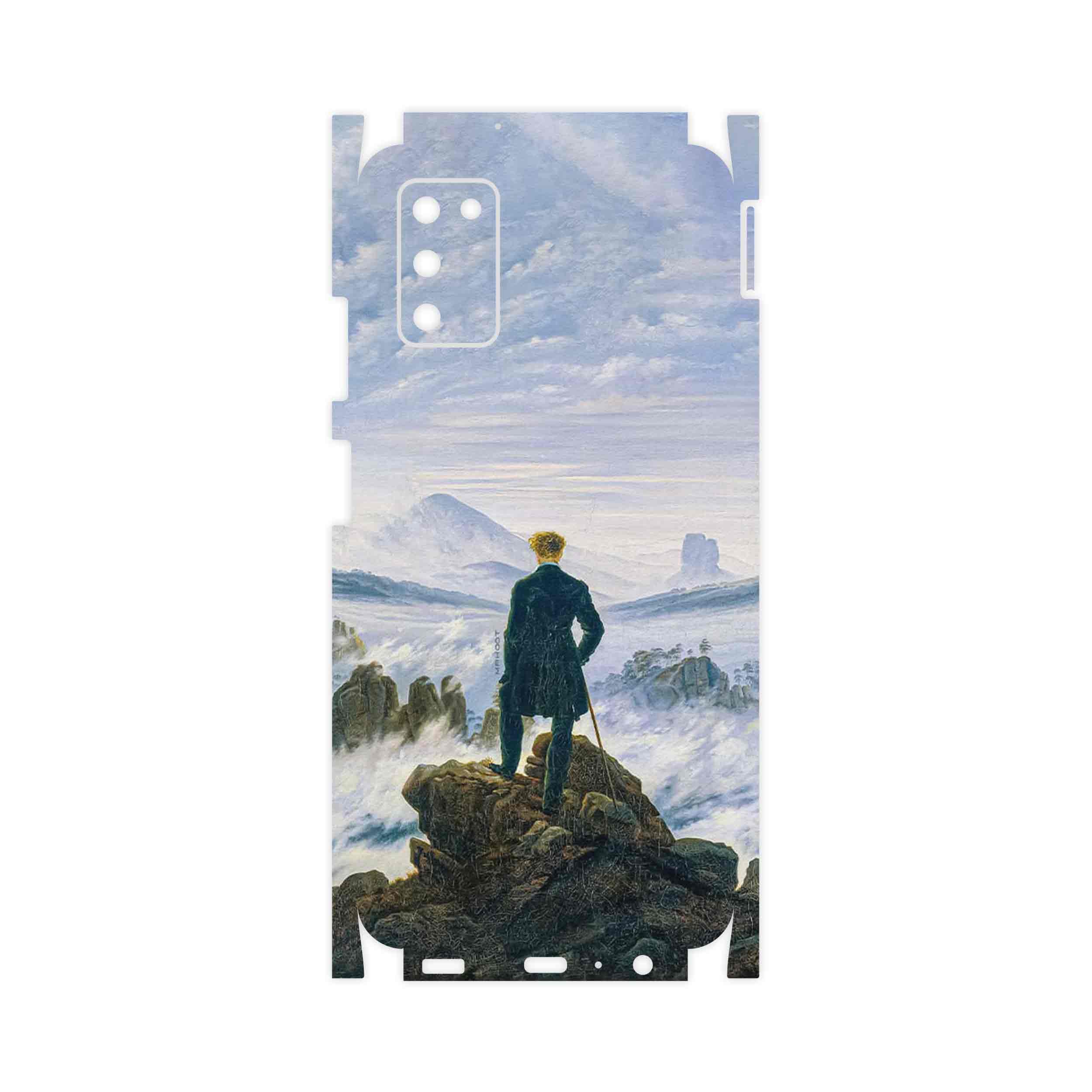 برچسب پوششی ماهوت مدل Wanderer above the Sea of Fog-FullSkin مناسب برای گوشی موبایل سامسونگ Galaxy A03S