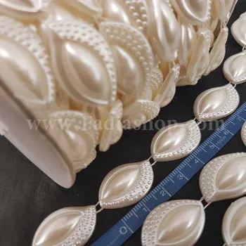 نوار توپی چشمی کرم طاقه ای