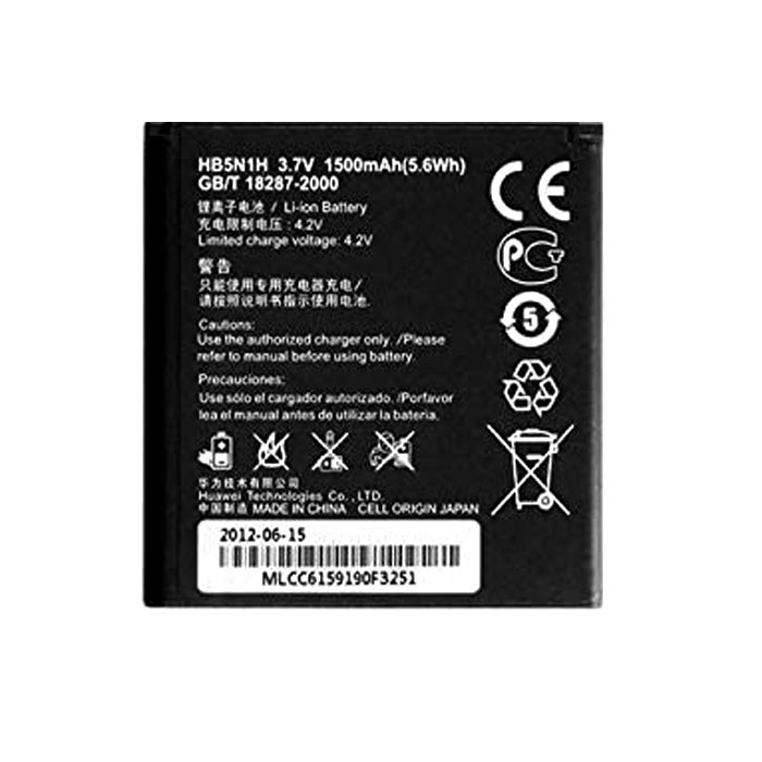 باتری موبایل مدل HB5N1H ظرفیت 1500 میلی آمپر ساعت مناسب برای گوشی موبایل هوآوی Y220