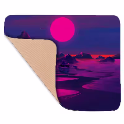 ماوس پد مدل G11 طرح Neon Moon
