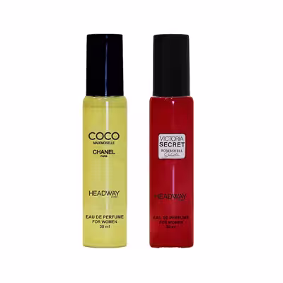 عطر جیبی زنانه هدوی استوری مدل ویکتوریا سکرت سداکشن و کوکو شنل حجم 30 میلی لیتر مجموعه 2 عددی